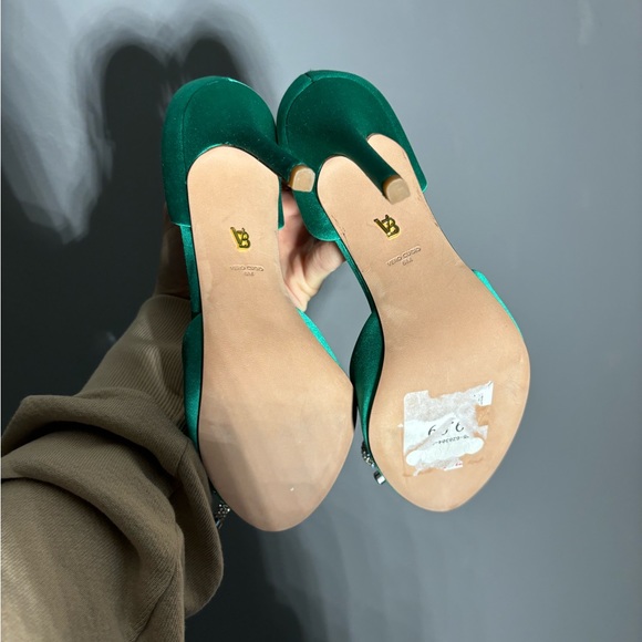 NWOT Veronica Beard Emerald Gadot Bow Dress Heels Size 6 - Picture 7 of 7